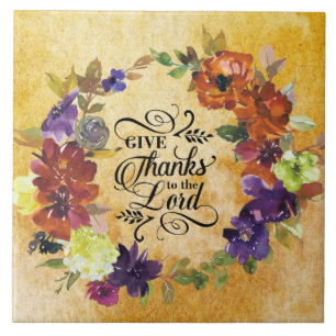 Carreau Remercie le Seigneur, Thanksgiving