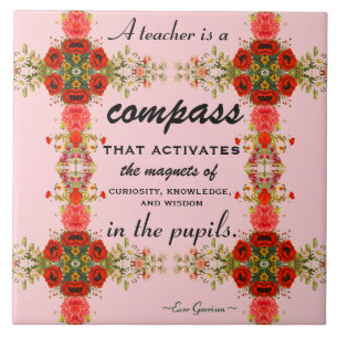 Carreau Remerciements de l'enseignant Citation de l'enseig