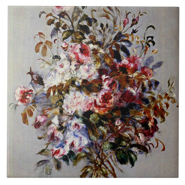 Carreau Renoir - Un Bouquet de Roses, (Devant)