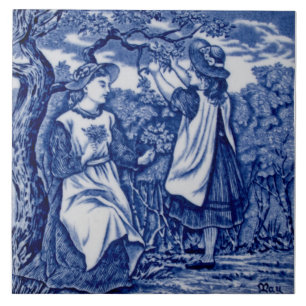 Carreau Repro Antique Wedgwood Calendrier du mois de mai