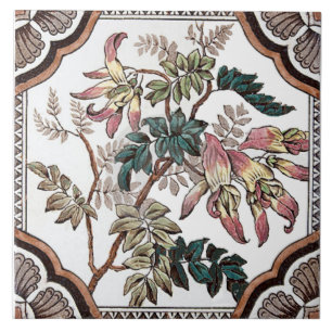 Carreau Repro, antiquité de la vaisselle à fleurs victorie