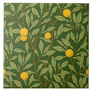 Carreau Repro Arts & Artisanat Oranges de fruits sur Dk Gr