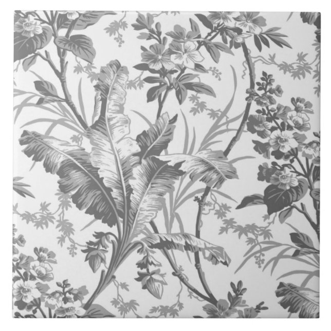 Carreau Repro Carrelage floral traditionnel (Devant)