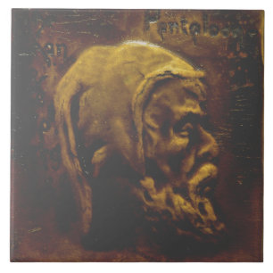 Carreau Repro Dutch Faux Relief Gris Beauté Tile face