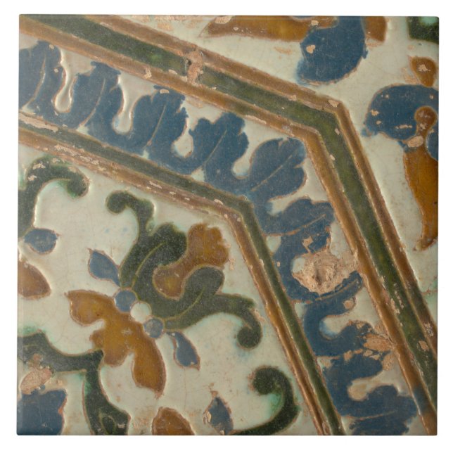 Carreau Repro Espagnol Géométrique Azulejos Carrelage Flor (Devant)