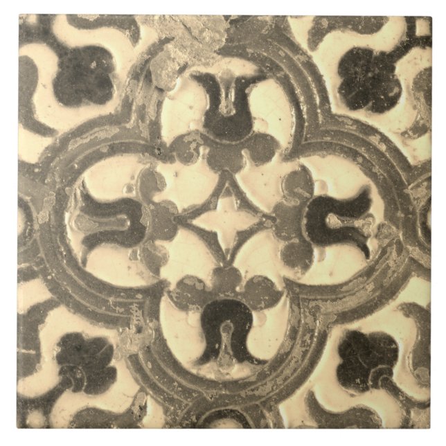 Carreau Repro Espagnol Géométrique Azulejos Carrelage Flor (Devant)