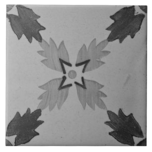 Carreau Repro Espagnol Géométrique Azulejos Gris Floral