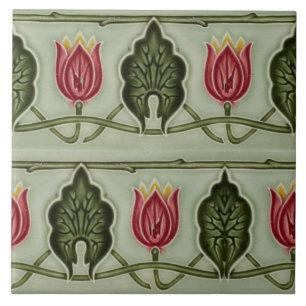 Carreau Repro German Art Nouveau Jugendstil Frieze Border