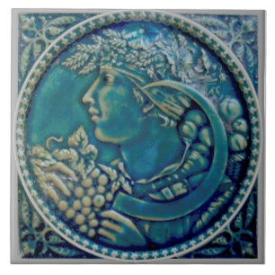 Carreau Repro Minton Hollis Récolte de raisins Bacchus Ma