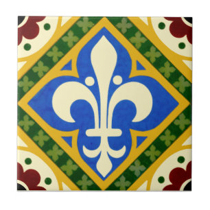 Carreau Repro Pugin Gothic Design Minton TIle c 1865