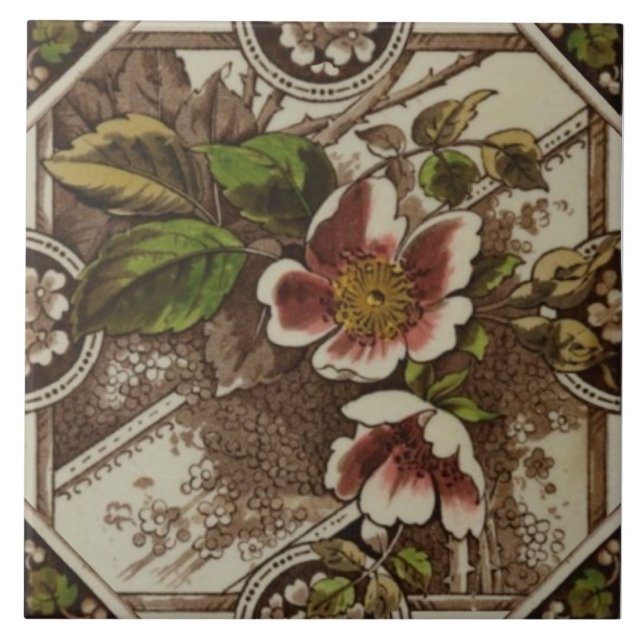 Carreau Repro Sherwin et Cotton Floral Transware (Devant)