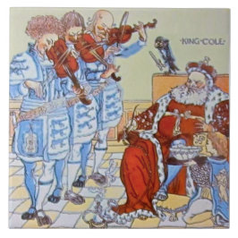 Carreau Repro Walter Crane Old King Cole Nursery Rhyme