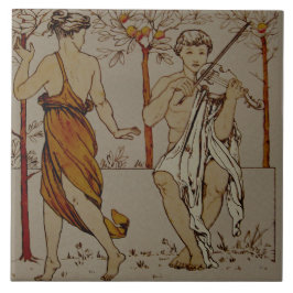 Carreau Repro Wedgwood Classic Orange Grove Violon Music