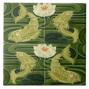 Carreau Reproduction d'art nouveau allemand Jugendstil éta