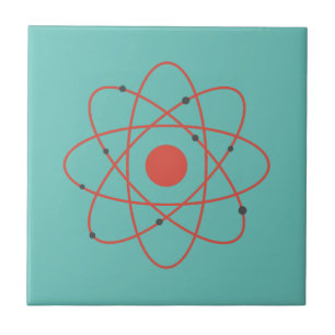 Carreau Restez geek scientifique de physique atomique posi