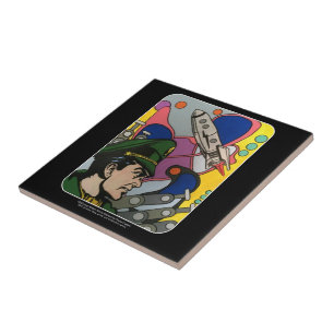 Carreau Résumé atomique la peinture de capitaine de Rock