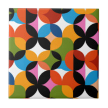 Retro Abstract Pattern Bold Mid Century Modern 