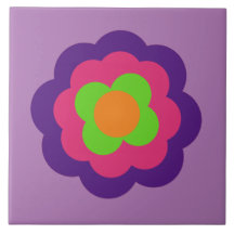Retro Flower Flower Flower Fleurs Modèle 70 70 s