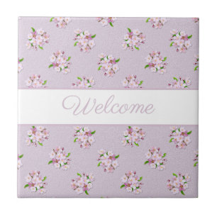 Carreau rétro joli motif floral