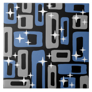 Carreau Retro Mid-Century Moderne Abstrait