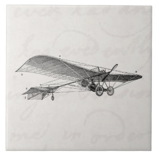 Carreau Rétro vieil avion d'appui vertical d'avion vintage