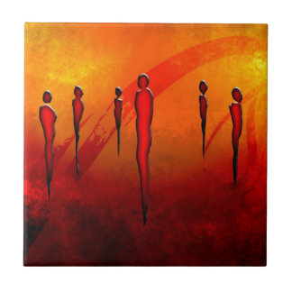 Carreau Rétros cadeaux vintages 22 de style de l'Afrique