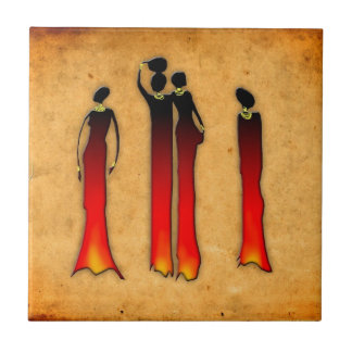 Carreau Rétros cadeaux vintages 26 de style de l'Afrique