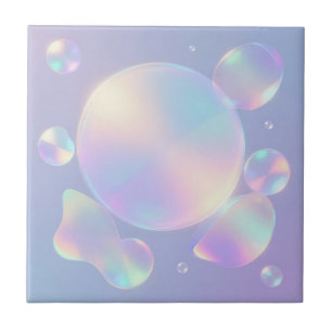 Carreau Rêve de bulle de savon iridescent