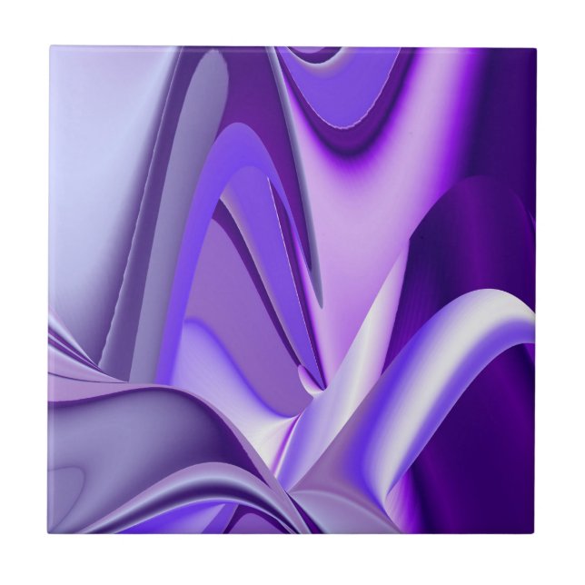 Carreau Rêves arc-en-ciel à fleurs violettes (Devant)