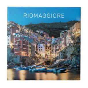 Carreau Riomaggiore Cinque Terre La Spezia Italie Panorama