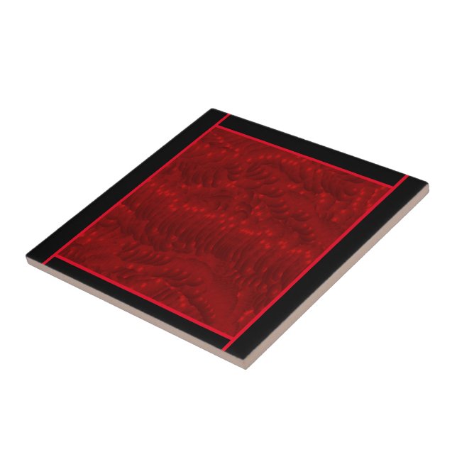 Carreau RMdesignflo5557flo CeramicCarrelage couleur rouge  (Côté)
