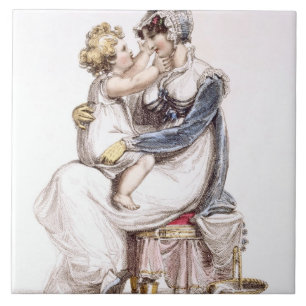 Carreau Robe de matin, plat de mode du Repo d'Ackermann