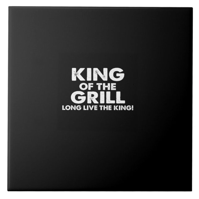 Carreau roi du grill vive le roi (Devant)