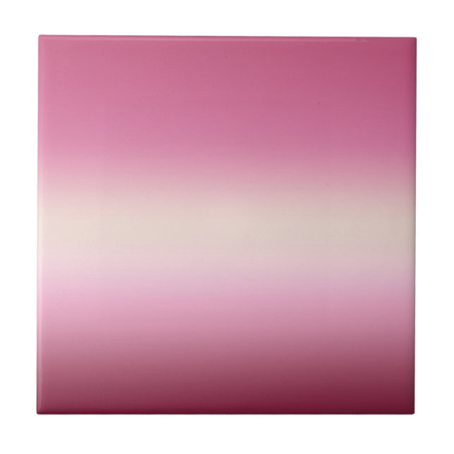 Carreau Romantique rose et jolie crème ivoire Ombre (Devant)