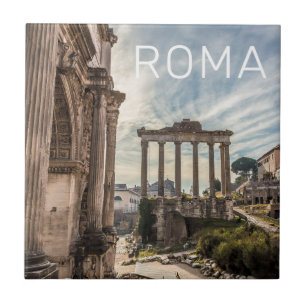 Carreau Rome Forum Romanum Italie Vacances Souvenir