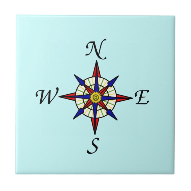 Carreau Rose Aqua Compass (Devant)