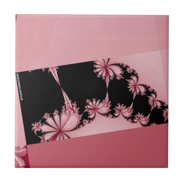 Carreau Rose de jardin fractal (Devant)