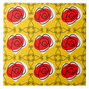 Carreau Rose espagnol Tuile multicéramique