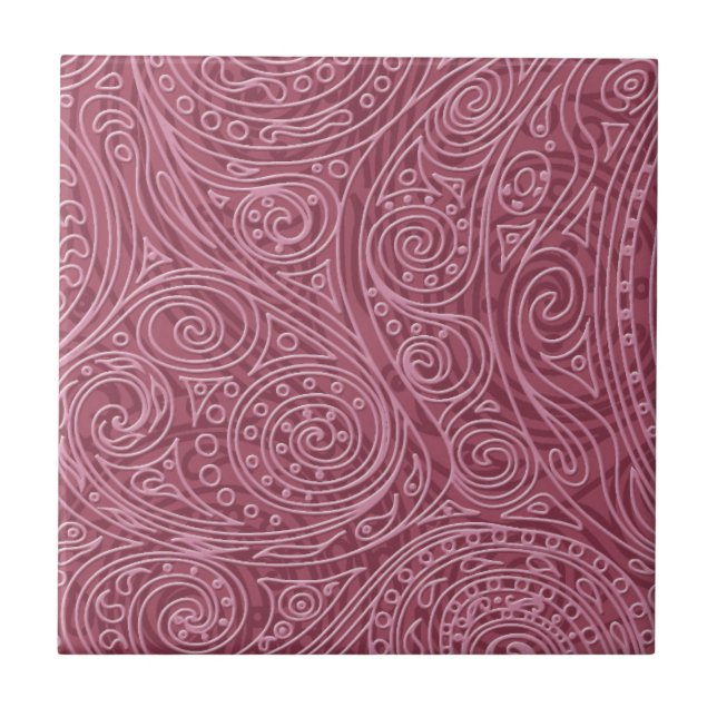Carreau Rose Gold Open Work Spiral Motif (Devant)