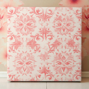 Carreau Rose Rose Florale Classeuse Rose