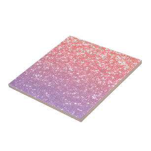 Carreau Rose rose violet lavande faux pétille parties scin
