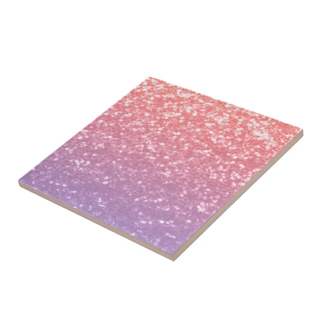 Carreau Rose rose violet lavande faux pétille parties scin (Côté)