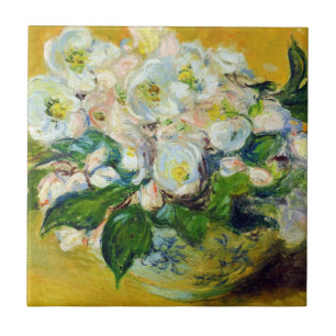 Carreau Roses de Noël (par Claude Monet)