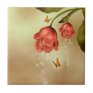 Carreau Roses de scintillement