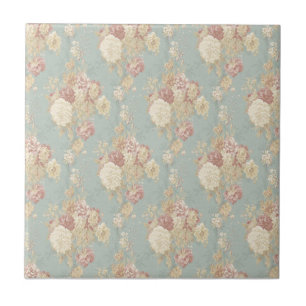 Carreau Roses roses blush rose et blanc personnalisées sur