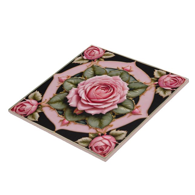 Carreau Roses roses roses Belle collection tendance (Côté)