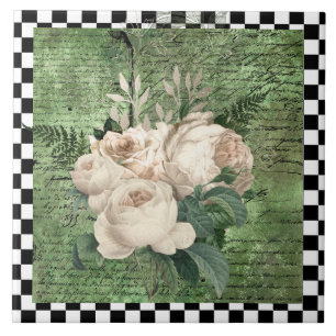 Carreau Roses vintages et tableau de bord