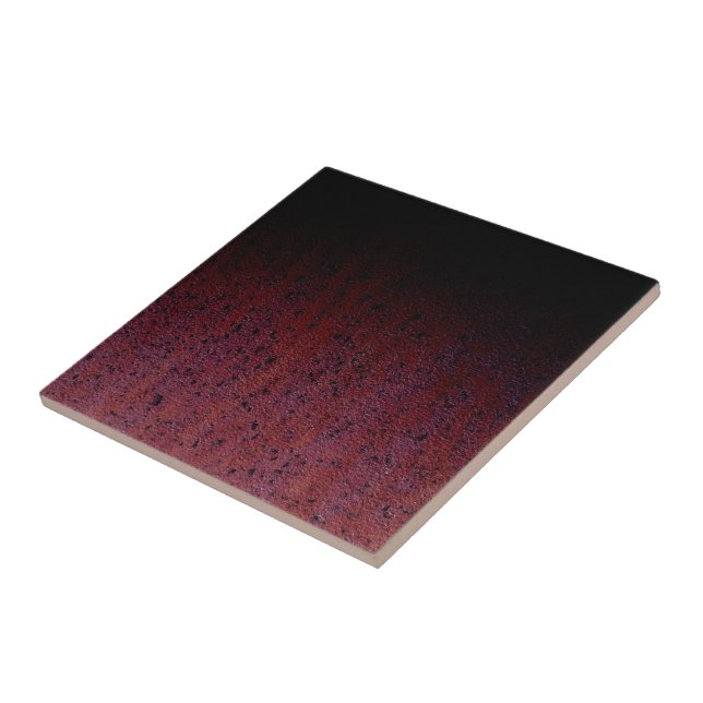 Carreau Rouge Brown Noir Ombre Rouille Métal Patina (Côté)
