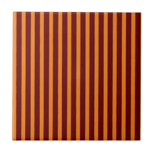 Carreau Rouge Foncé Et Miel Orange