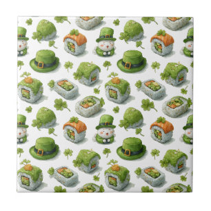 Carreau Roulés de sushi de la Saint-Patrick & Trèfle
